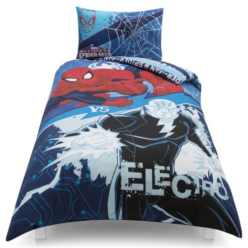 Image of Disney Marvel Spider-man Single Duvet Set Tesco Exclusive
