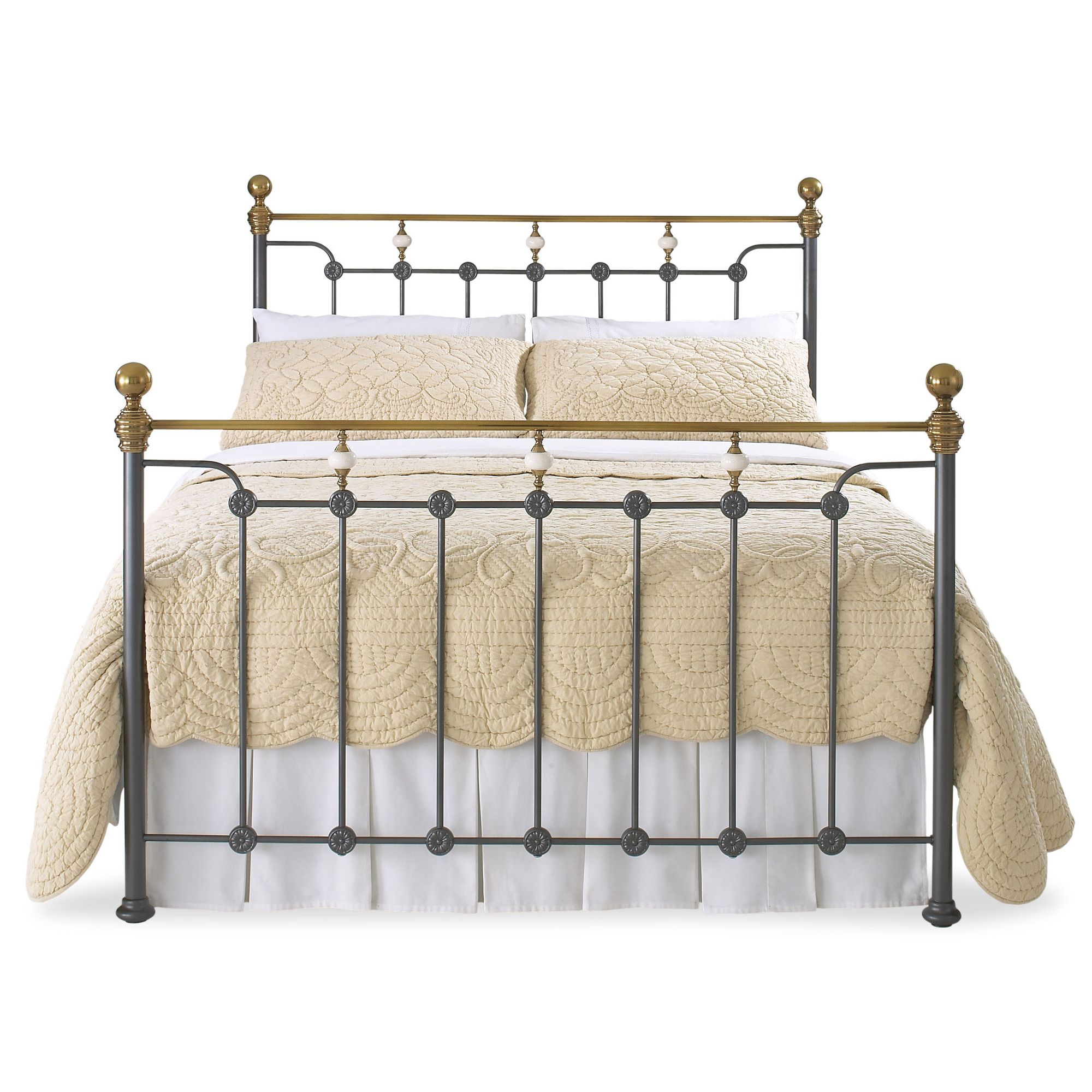 OBC Glenholm Bed Frame - King - Pewter at Tesco Direct