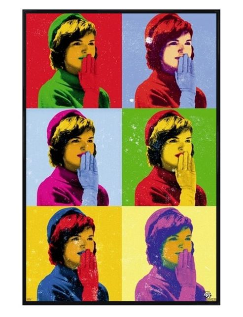 Image of Gloss Black Framed Jackie O Poster