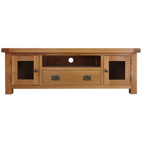 Image of Ultimum Oakham Rustic Oak Tv Stand