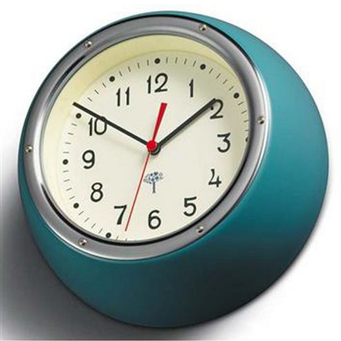 Image of Splash Of Colour Wall Clock Aqua