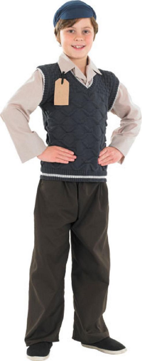 Image of Evacuee School Boy - Child Costume 4-5 Years