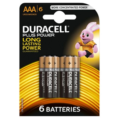 Image of Duracell Plus 6 Pack Aaa Batteries