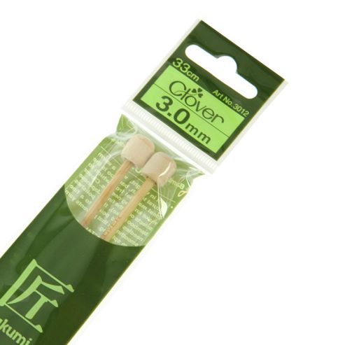 Image of Clover Takumi Bamboo Knitting Needles - 3.0mm - 2pk