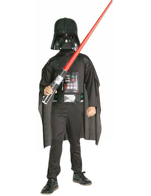 Image of Child Darth Vader Costume & Lightsaber Small