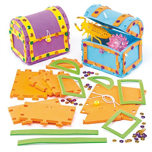 Image of Treasure Chest Craft Kits (pack Of 3)