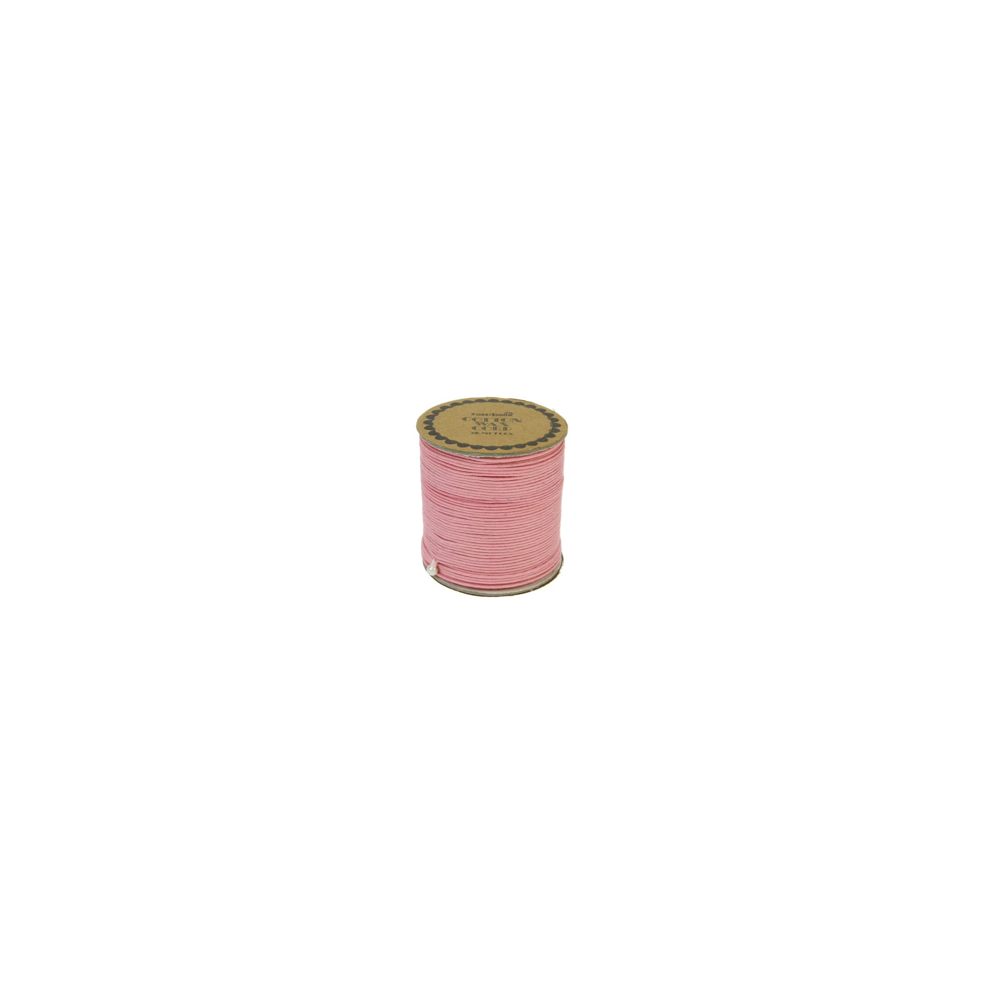 Cotton Wax Cord 20m Pink