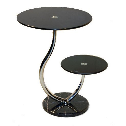 Image of Set Of 2 Oxshott Black Lamp Tables