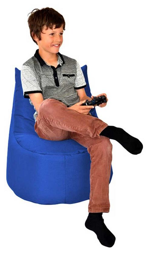 Image of Valufurniture Large Gamer Dark Blue Bean Bag
