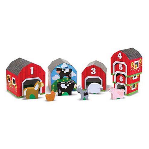 Image of Melissa And Doug Nesting And Sorting Barns And Animals