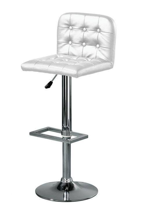 Image of Premier Housewares Adjustable Barstool - White