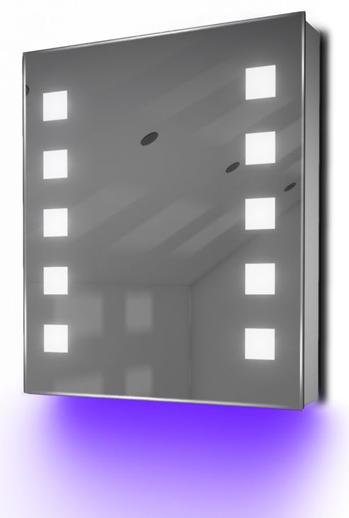 Image of Ambient Bathroom Mirror Cabinet With Sensor & Internal Shaver Socket K130u