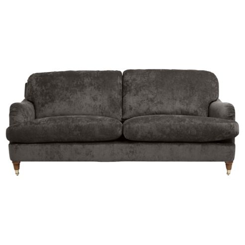 Image of Florence Large 3 Seater Sofa Velvet Pewter