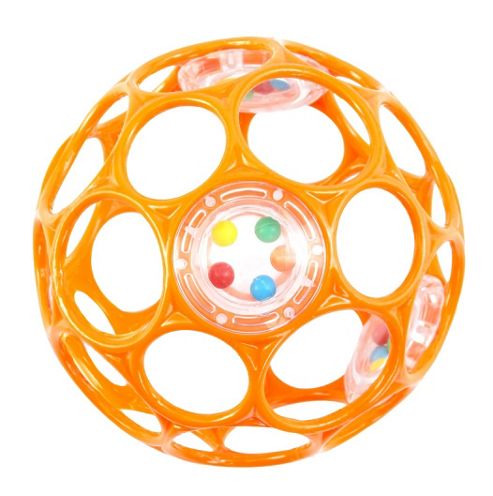 Image of Oball With Rattle Orange