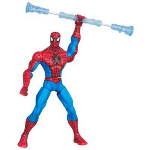 Image of The Amazing Spiderman Web Battlers Spinnin Staff Spider-man Figure