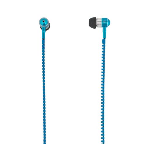 Image of Mitec Zipper Earphones Blue