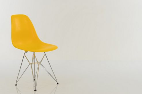 Image of Eames Replica Dining Chair Dsr Yellow