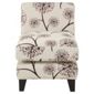 Dandelion fabric accent chair plum