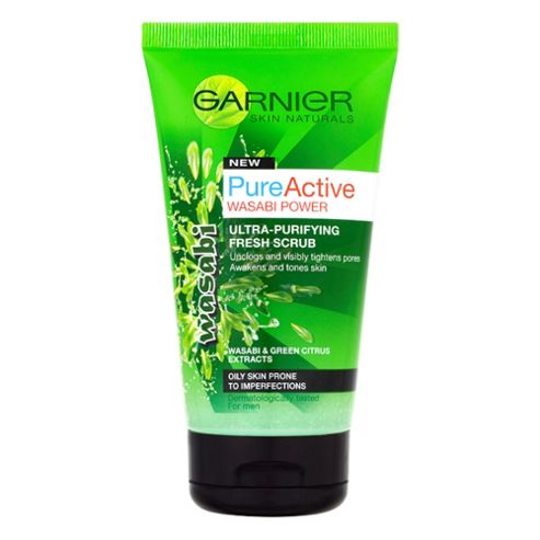 Image of Garnier Pure Active Wasabi Scrub 150ml