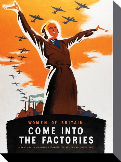 Image of Imperial War Museum Come Into The Factories Canvas Print