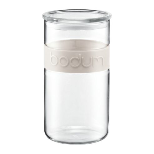 Image of Bodum Presso Glass Storage Jar 2 Ltr /68 Oz- Off White