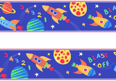 Image of Space Border - Blast Off