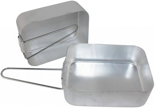 Image of Yellowstone Lighweight Aluminium Mess Tins - 2 Pack