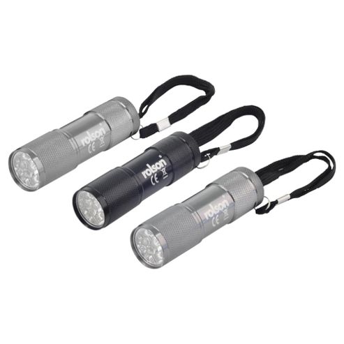 Image of Rolson 3pc 9 Led Torch Set