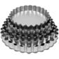 Silverwood 10" Silver Anodised Deep Fluted Flan Tin