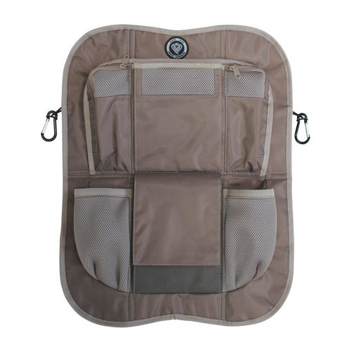 Image of Prince Lionheart Brown/tan Travel Car Back Seat Organiser Toy Tidy Storage New
