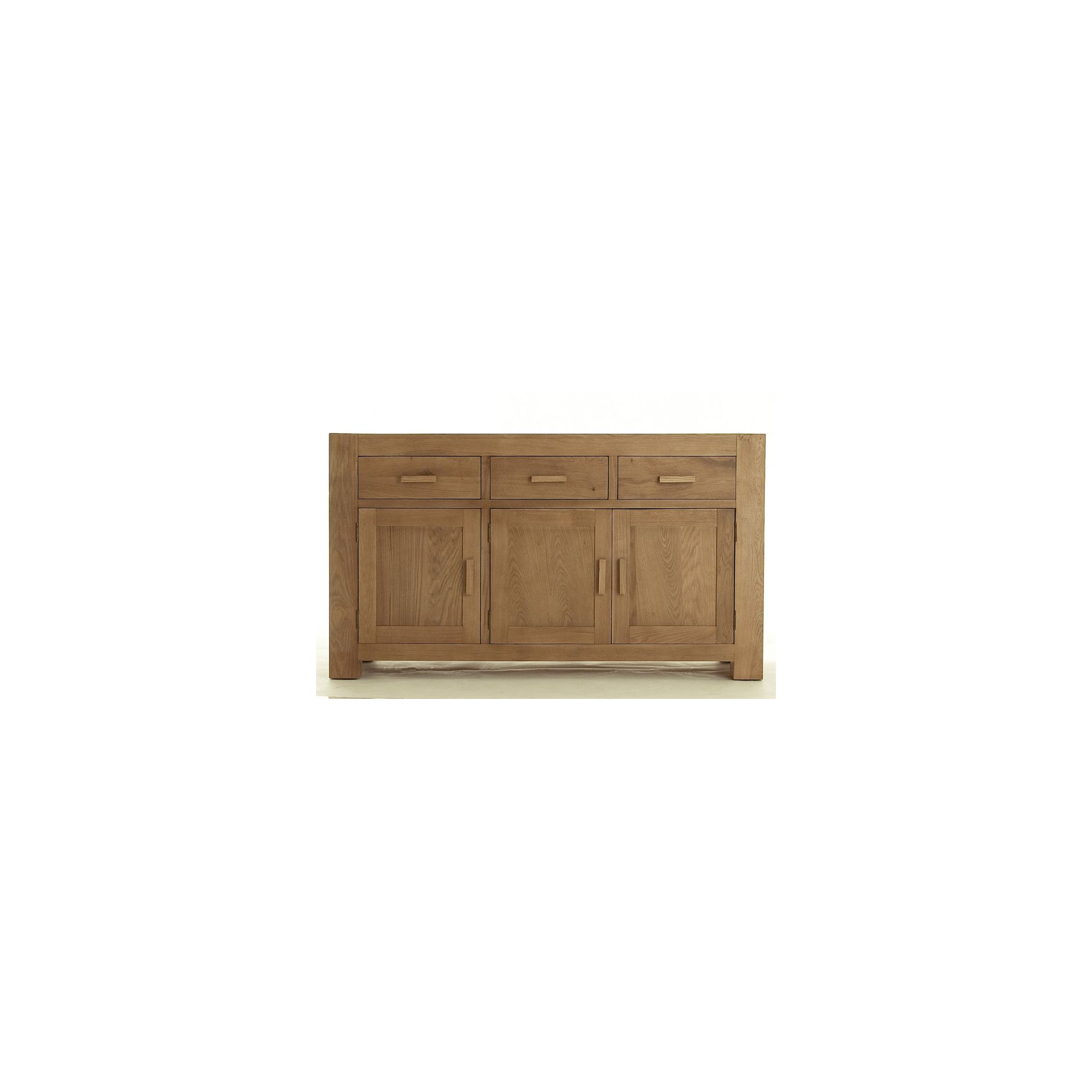 Thorndon Block Three Door Sideboard in Natural Matured Oak at Tesco Direct