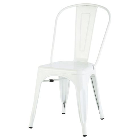 Image of Marseille Metal Dining Chair White