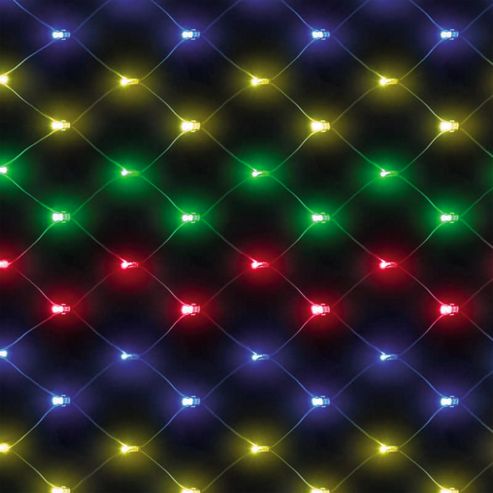 Image of 120cm/4ft Chasing Net Light With 100 Multicoloured Leds