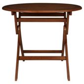 Windsor Wooden Folding  Round Table 90 cm