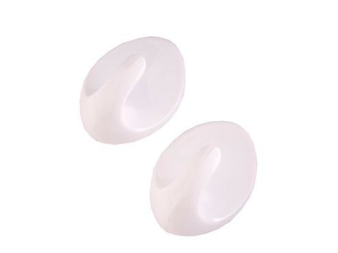 Image of Map 807-02 Oval Hooks Large White X2