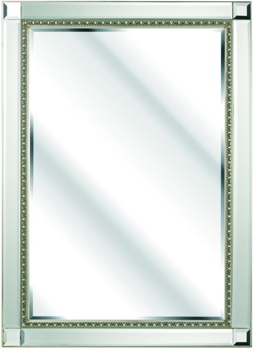Image of D & J Simons Aston Mirror - Silver - 88.5cm H X 63cm W