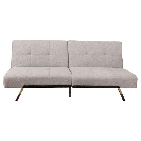Image of Leader Lifestyle Royale Foldable Futon Sofa Bed - Grey Fabric