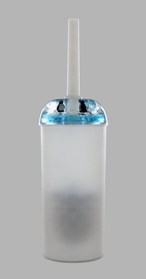 Image of Mainstream By Aqualona Penguin Floaties Toilet Brush Set