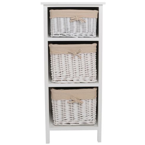 Image of Norfolk White Slim Storage Unit