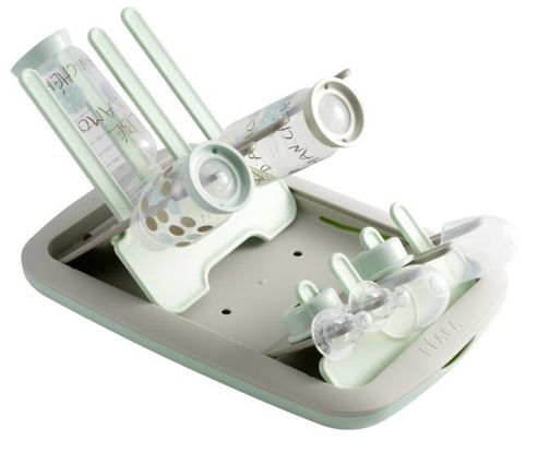 Image of Beaba Folding Feeding Bottle Draining Rack Pastel Blue