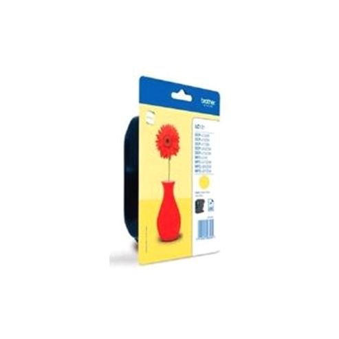Image of Brother Lc121y Yellow Inkjet Cartridge (yield 300 Pages)