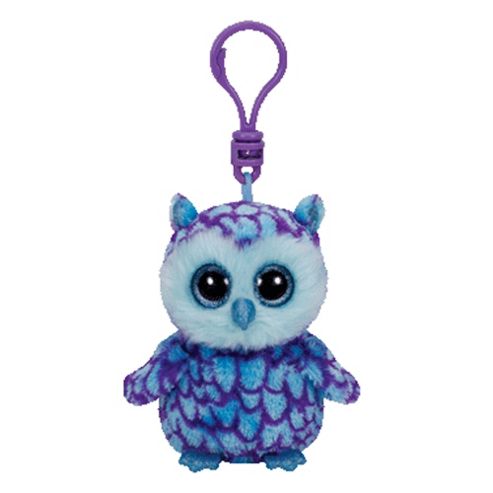 Image of Ty Beanie Boo Boos 3" Key Clip - Oscar The Owl