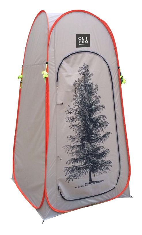 Image of Olpro Pop Up Toilet Tent - Tree Design (orange)
