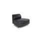 Enduro 108 cm x 84 cm Black Leather Convex Modular Sectional