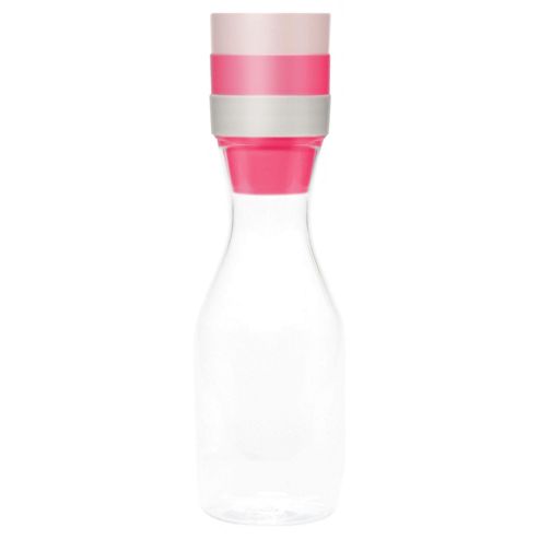 Image of Present Time Water Bottle With Cups Pink