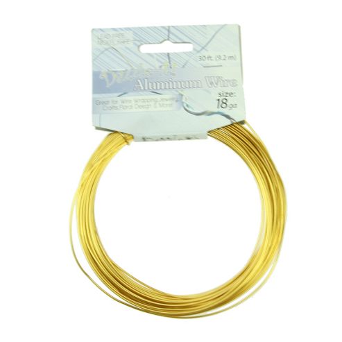 Image of Aluminium Wire 0.95mm Gold