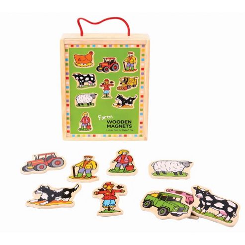 Image of Bigjigs Toys Bj728 Wooden Farm Magnets