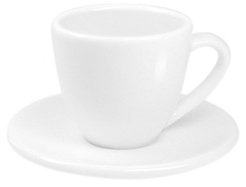 Image of K--nitz Coffee Bar No.1 Espresso Cup And Saucer In White (set Of 4)