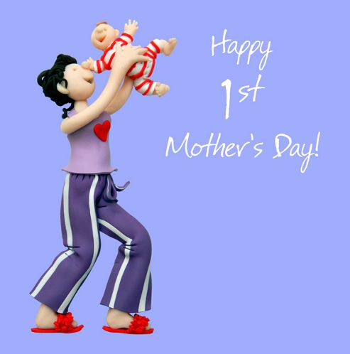 Image of Holy Mackerel Greeting Card - 1st Mothers Day Mothers Day Greetings Card