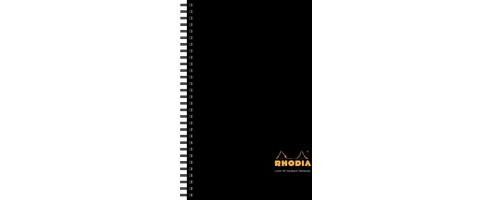 Image of Rhodia Business Book A4 Wirebound Hard Back Black 119232c